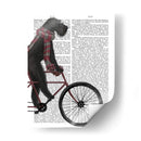 Schnauzer En Bicicleta, Negro - Fab Funky | Cuadro decorativo de Canvas Lab