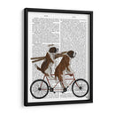 St Bernard Tandem - Fab Funky | Cuadro decorativo de Canvas Lab
