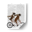 St Bernard Tandem - Fab Funky | Cuadro decorativo de Canvas Lab