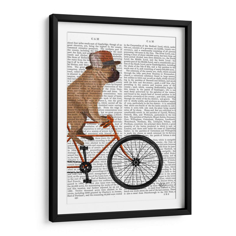 Bulldog Francés En Bicicleta II - Fab Funky | Cuadro decorativo de Canvas Lab