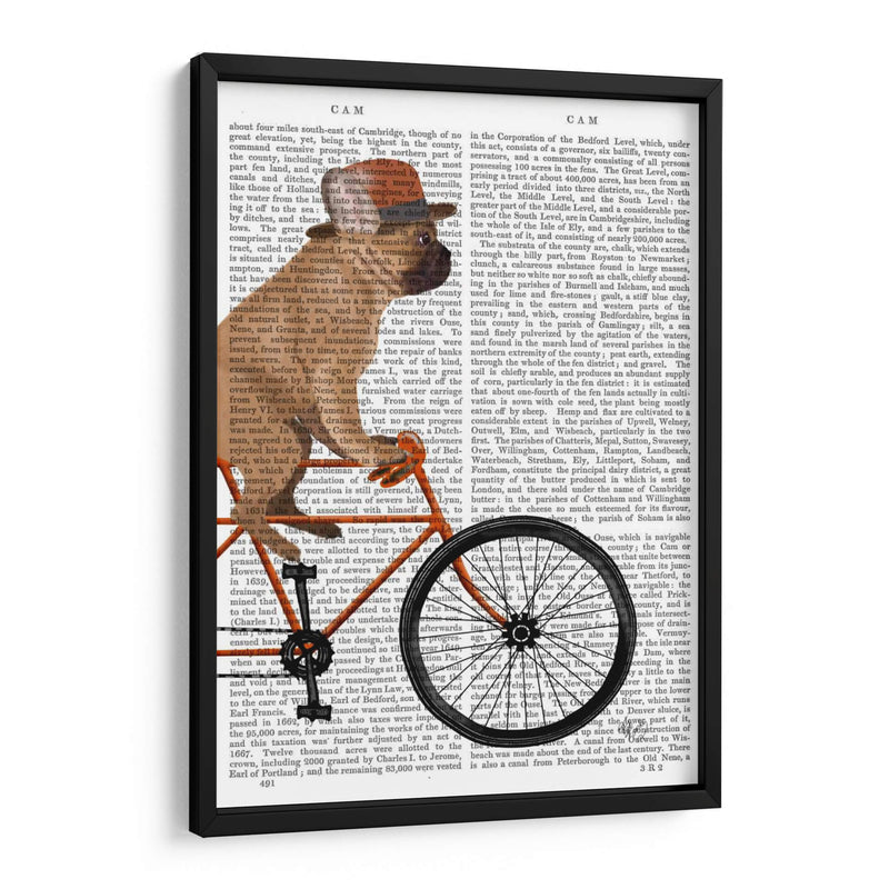 Bulldog Francés En Bicicleta II - Fab Funky | Cuadro decorativo de Canvas Lab