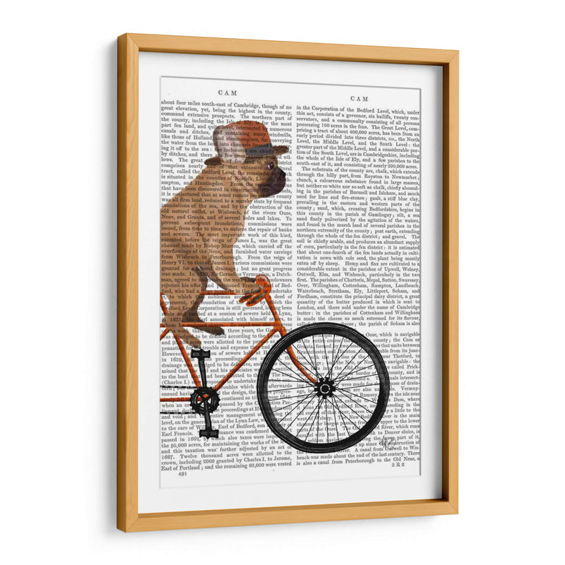 Bulldog Francés En Bicicleta II - Fab Funky | Cuadro decorativo de Canvas Lab