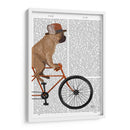 Bulldog Francés En Bicicleta II - Fab Funky | Cuadro decorativo de Canvas Lab