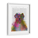 Oso De Splash Arco Iris - Fab Funky | Cuadro decorativo de Canvas Lab
