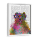 Oso De Splash Arco Iris - Fab Funky | Cuadro decorativo de Canvas Lab