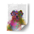 Oso De Splash Arco Iris - Fab Funky | Cuadro decorativo de Canvas Lab