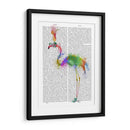 Arco Iris Splash Flamingo 1 - Fab Funky | Cuadro decorativo de Canvas Lab