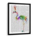 Arco Iris Splash Flamingo 1 - Fab Funky | Cuadro decorativo de Canvas Lab
