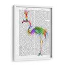 Arco Iris Splash Flamingo 1 - Fab Funky | Cuadro decorativo de Canvas Lab