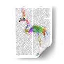 Arco Iris Splash Flamingo 1 - Fab Funky | Cuadro decorativo de Canvas Lab