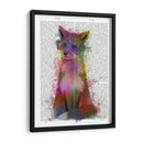 Arco Iris Splash Fox 1 - Fab Funky | Cuadro decorativo de Canvas Lab