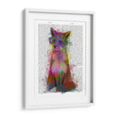 Arco Iris Splash Fox 1 - Fab Funky | Cuadro decorativo de Canvas Lab