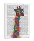 Rainbow Splash Giraffe 2 - Fab Funky | Cuadro decorativo de Canvas Lab