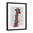 Rainbow Splash Giraffe 2 - Fab Funky | Cuadro decorativo de Canvas Lab