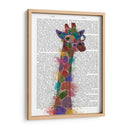 Rainbow Splash Giraffe 2 - Fab Funky | Cuadro decorativo de Canvas Lab