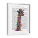 Rainbow Splash Giraffe 2 - Fab Funky | Cuadro decorativo de Canvas Lab