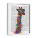 Rainbow Splash Giraffe 2 - Fab Funky | Cuadro decorativo de Canvas Lab