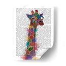 Rainbow Splash Giraffe 2 - Fab Funky | Cuadro decorativo de Canvas Lab