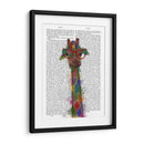 Rainbow Splash Giraffe 3 - Fab Funky | Cuadro decorativo de Canvas Lab