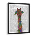 Rainbow Splash Giraffe 3 - Fab Funky | Cuadro decorativo de Canvas Lab
