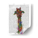 Rainbow Splash Giraffe 3 - Fab Funky | Cuadro decorativo de Canvas Lab