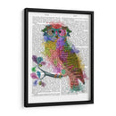 Búho De Salpicaduras Del Arco Iris - Fab Funky | Cuadro decorativo de Canvas Lab