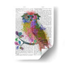 Búho De Salpicaduras Del Arco Iris - Fab Funky | Cuadro decorativo de Canvas Lab