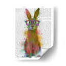Rainbow Splash Rabbit 1 - Fab Funky | Cuadro decorativo de Canvas Lab