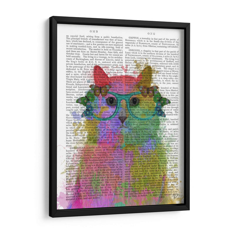 Rainbow Splash Cat 3, Retrato - Fab Funky | Cuadro decorativo de Canvas Lab