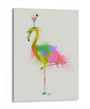 Rainbow Splash Flamingo 2 - Fab Funky | Cuadro decorativo de Canvas Lab