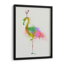 Rainbow Splash Flamingo 2 - Fab Funky | Cuadro decorativo de Canvas Lab