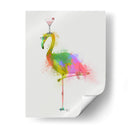 Rainbow Splash Flamingo 2 - Fab Funky | Cuadro decorativo de Canvas Lab