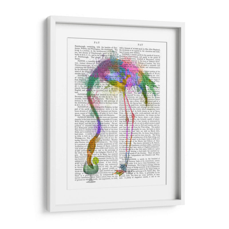Rainbow Splash Flamingo 3 - Fab Funky | Cuadro decorativo de Canvas Lab