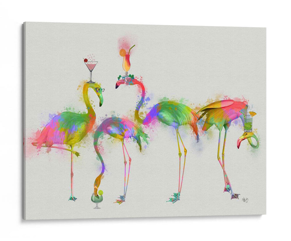Partido De Cóctel De Salpicaduras De Arco Iris - Fab Funky | Cuadro decorativo de Canvas Lab