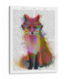 Arco Iris Splash Fox 2 - Fab Funky | Cuadro decorativo de Canvas Lab