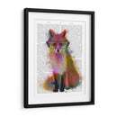 Arco Iris Splash Fox 2 - Fab Funky | Cuadro decorativo de Canvas Lab