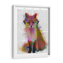 Arco Iris Splash Fox 2 - Fab Funky | Cuadro decorativo de Canvas Lab