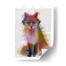 Arco Iris Splash Fox 2 - Fab Funky | Cuadro decorativo de Canvas Lab