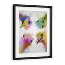 Splash Arco Iris Cuatro Avestruces - Fab Funky | Cuadro decorativo de Canvas Lab