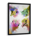Splash Arco Iris Cuatro Avestruces - Fab Funky | Cuadro decorativo de Canvas Lab