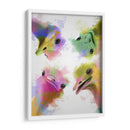 Splash Arco Iris Cuatro Avestruces - Fab Funky | Cuadro decorativo de Canvas Lab