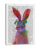 Rainbow Splash Rabbit 2, Retrato - Fab Funky | Cuadro decorativo de Canvas Lab
