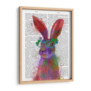 Rainbow Splash Rabbit 2, Retrato - Fab Funky | Cuadro decorativo de Canvas Lab