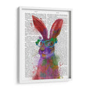 Rainbow Splash Rabbit 2, Retrato - Fab Funky | Cuadro decorativo de Canvas Lab