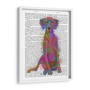 Rainbow Splash Weimaraner, Completo - Fab Funky | Cuadro decorativo de Canvas Lab