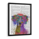 Rainbow Splash Weimaraner, Retrato - Fab Funky | Cuadro decorativo de Canvas Lab