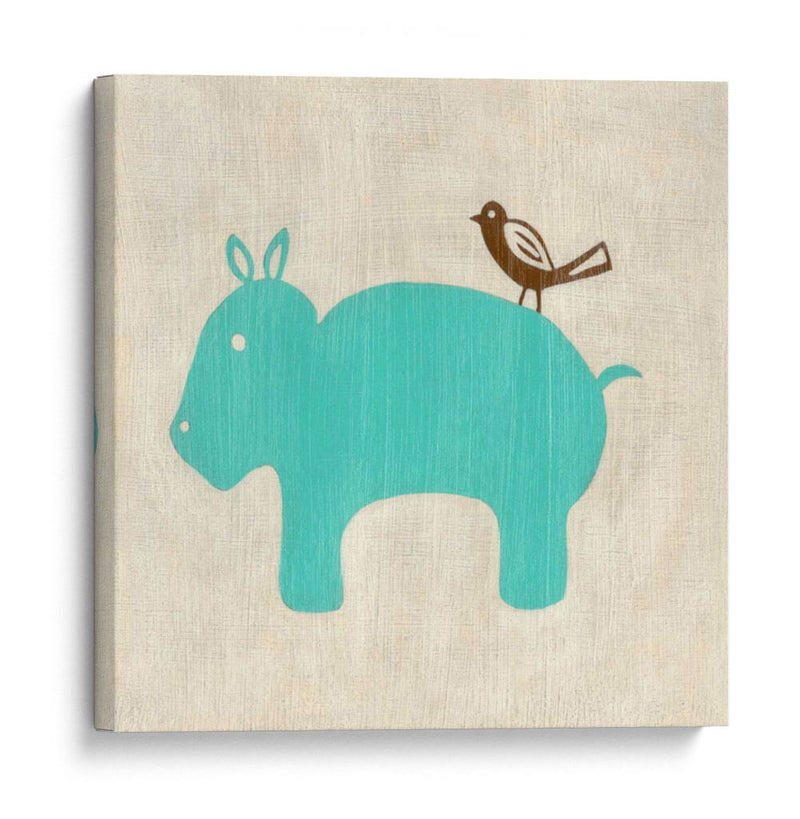 Los Mejores Amigos - Hippo - Chariklia Zarris | Cuadro decorativo de Canvas Lab