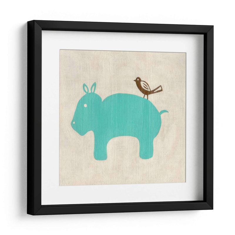 Los Mejores Amigos - Hippo - Chariklia Zarris | Cuadro decorativo de Canvas Lab