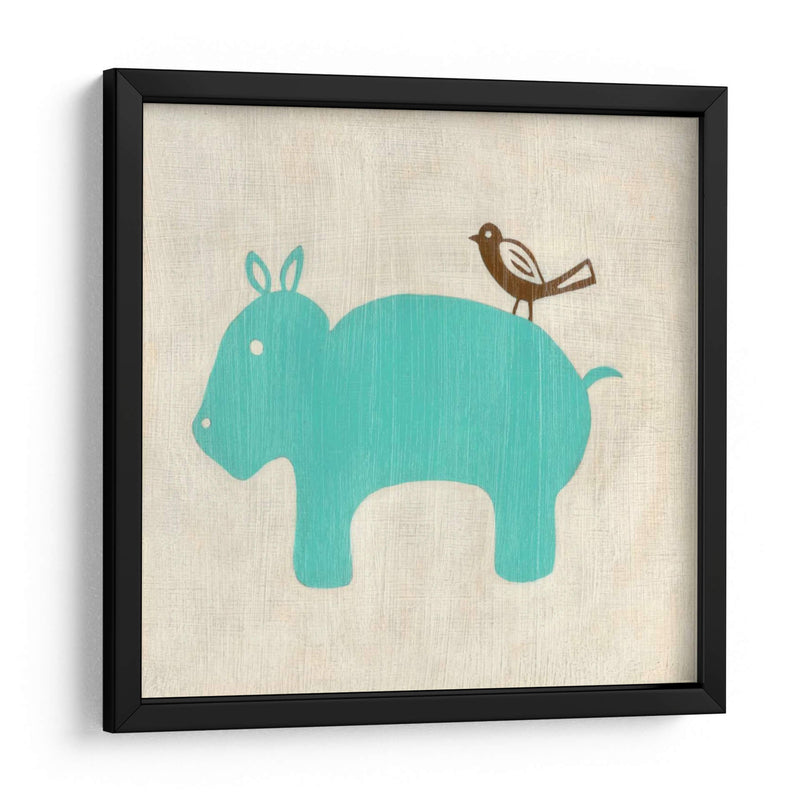 Los Mejores Amigos - Hippo - Chariklia Zarris | Cuadro decorativo de Canvas Lab