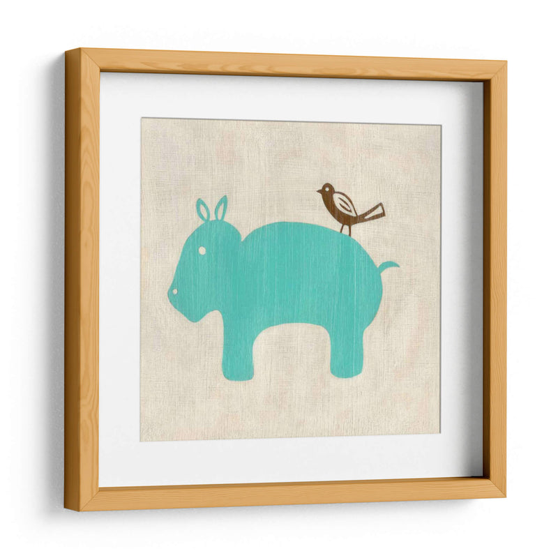 Los Mejores Amigos - Hippo - Chariklia Zarris | Cuadro decorativo de Canvas Lab